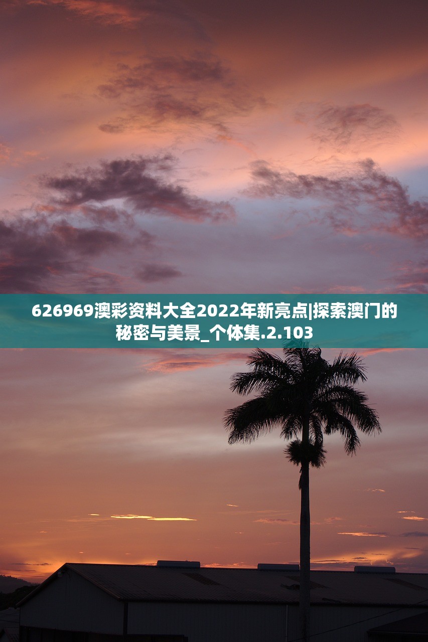 626969澳彩资料大全2022年新亮点|探索澳门的秘密与美景_个体集.2.103